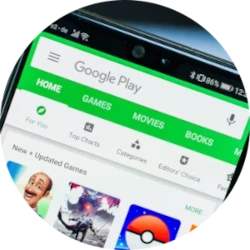 Secure location to install the Blowfish secure messaging application on Android smartphones